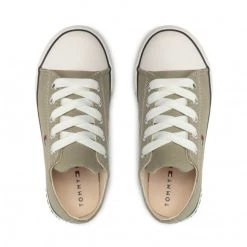Enfant Sneakers Tommy Hilfiger - Low Cut Lace-Up Sneaker T3X4-32207-0890 M Military Green 414 Vert -Tommy Hilfiger Soldes 0000209250497 05 plj