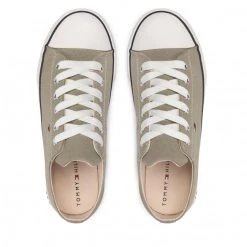 Enfant Baskets TOMMY HILFIGER - Low Cut Lace-Up Sneaker T3X4-32207-0890 S Military Green 414 Vert -Tommy Hilfiger Soldes 0000209250503 05 nc