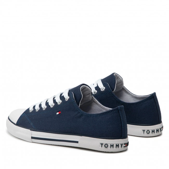 Enfant Baskets TOMMY HILFIGER - Low Cut Lace-Up Sneaker T3X4-32207-0890 S Blue 800 Bleu Marine 5 Enfant Baskets TOMMY HILFIGER - Low Cut Lace-Up Sneaker T3X4-32207-0890 S Blue 800 Bleu Marine – Image 3