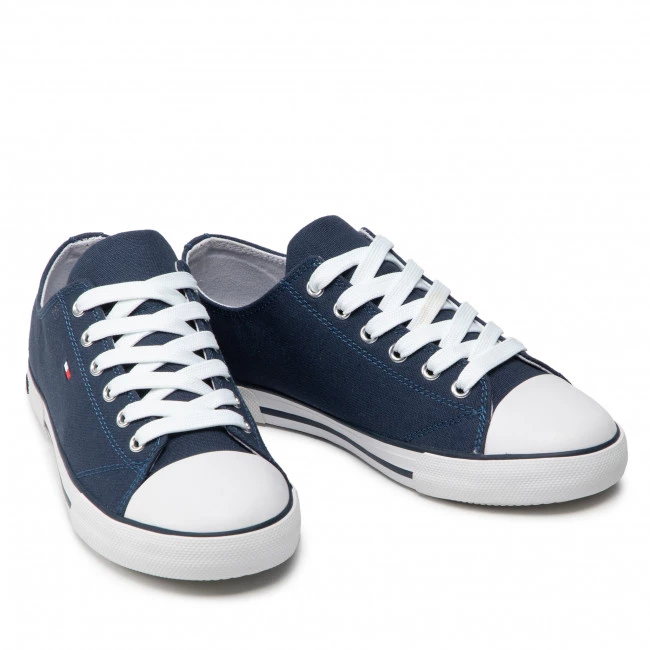 Enfant Baskets TOMMY HILFIGER - Low Cut Lace-Up Sneaker T3X4-32207-0890 S Blue 800 Bleu Marine 7 Enfant Baskets TOMMY HILFIGER - Low Cut Lace-Up Sneaker T3X4-32207-0890 S Blue 800 Bleu Marine – Image 5