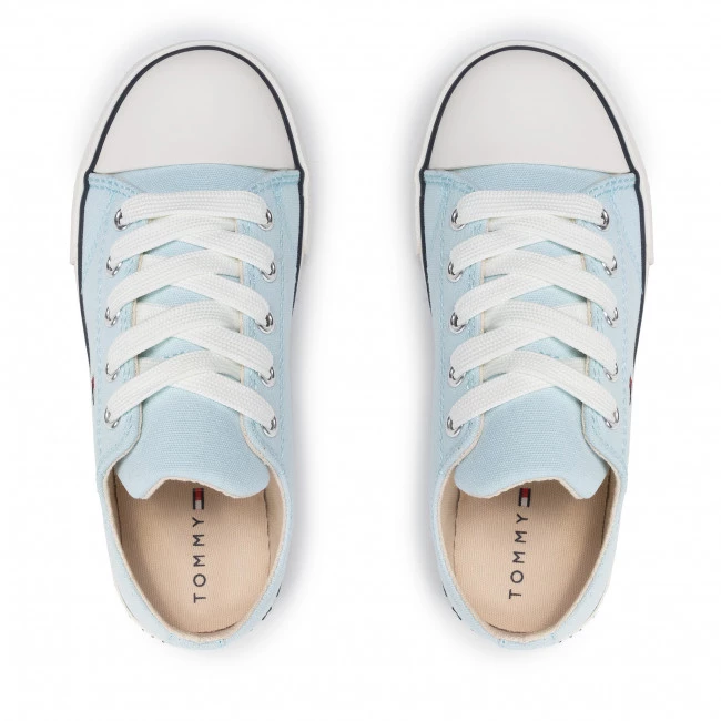Enfant Baskets TOMMY HILFIGER - Low Cut Lace-Up Sneaker T3X4-32207-08908 M Light Blue 812 Bleu 8 Enfant Baskets TOMMY HILFIGER - Low Cut Lace-Up Sneaker T3X4-32207-08908 M Light Blue 812 Bleu – Image 6