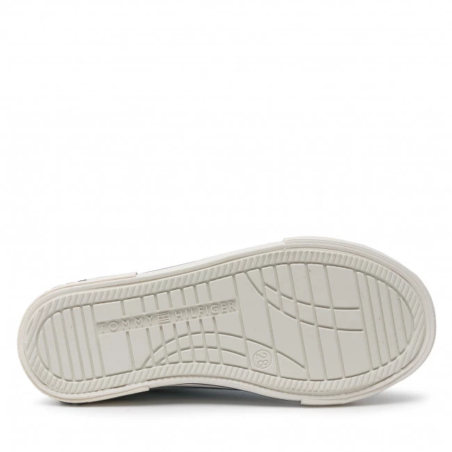 Enfant Baskets TOMMY HILFIGER - Low Cut Lace-Up Sneaker T3X4-32207-08908 M Light Blue 812 Bleu 6 Enfant Baskets TOMMY HILFIGER - Low Cut Lace-Up Sneaker T3X4-32207-08908 M Light Blue 812 Bleu – Image 4