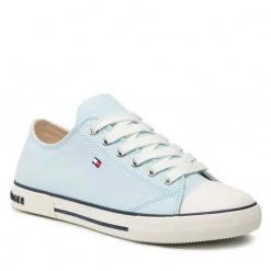 Enfant Baskets TOMMY HILFIGER - Low Cut Lace-Up Sneaker TT3X4-32207-0890 S Light Blue 812 Bleu