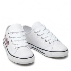 Enfant Sneakers Tommy Hilfiger - Low Cut Lace-Up Sneaker T3X4-32208-1352 M White 100 Blanc -Tommy Hilfiger Soldes 0000209250558 03 plj