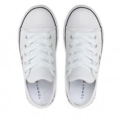 Enfant Sneakers Tommy Hilfiger - Low Cut Lace-Up Sneaker T3X4-32208-1352 M White 100 Blanc -Tommy Hilfiger Soldes 0000209250558 05 plj