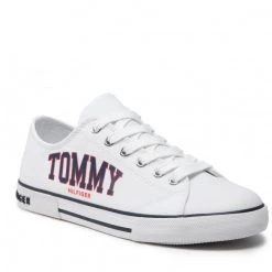 Enfant Baskets TOMMY HILFIGER - Low Cut Lace-Up Senaker T3X4-32208-1352 S White 100 Blanc