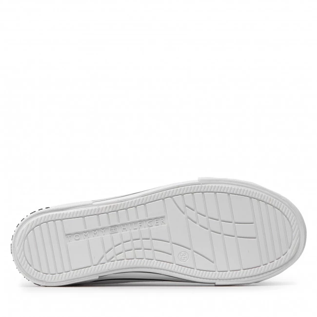 Enfant Baskets TOMMY HILFIGER - Low Cut Lace-Up Senaker T3X4-32208-1352 S White 100 Blanc 6 Enfant Baskets TOMMY HILFIGER - Low Cut Lace-Up Senaker T3X4-32208-1352 S White 100 Blanc – Image 4