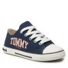 Enfant Baskets TOMMY HILFIGER - Low Cut Lace-Up Sneaker T3X4-32208-1352 M Blue 800 Bleu Marine