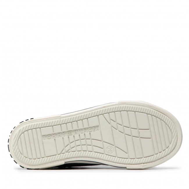 Enfant Baskets TOMMY HILFIGER - Low Cut Lace-Up Sneaker T3X4-32208-1352 M Blue 800 Bleu Marine 6 Enfant Baskets TOMMY HILFIGER - Low Cut Lace-Up Sneaker T3X4-32208-1352 M Blue 800 Bleu Marine – Image 4