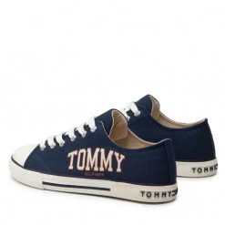 Enfant Sneakers Tommy Hilfiger - Low Cut Lace-Up Sneaker T3X4-32208-1352 S Blue 800 Bleu Marine -Tommy Hilfiger Soldes 0000209250602 02 st