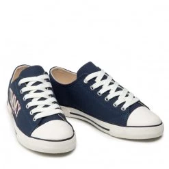 Enfant Sneakers Tommy Hilfiger - Low Cut Lace-Up Sneaker T3X4-32208-1352 S Blue 800 Bleu Marine -Tommy Hilfiger Soldes 0000209250602 03 st