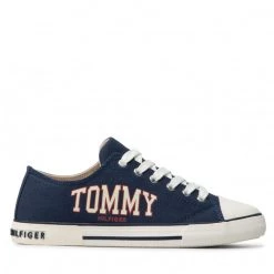 Enfant Sneakers Tommy Hilfiger - Low Cut Lace-Up Sneaker T3X4-32208-1352 S Blue 800 Bleu Marine -Tommy Hilfiger Soldes 0000209250602 07 st