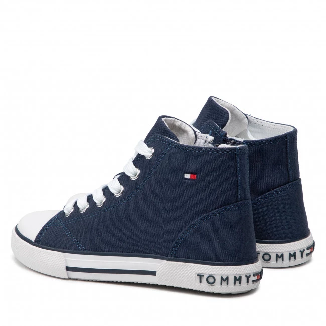 Enfant Baskets TOMMY HILFIGER - High Top Lace-Up Sneaker T3X4-32209-0890 M Blue 800 Bleu Marine 5 Enfant Baskets TOMMY HILFIGER - High Top Lace-Up Sneaker T3X4-32209-0890 M Blue 800 Bleu Marine – Image 3