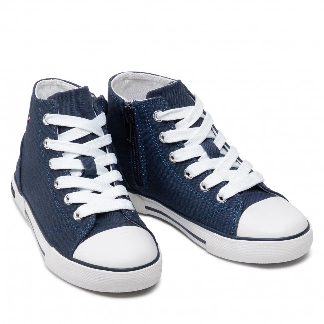 Enfant Baskets TOMMY HILFIGER - High Top Lace-Up Sneaker T3X4-32209-0890 M Blue 800 Bleu Marine 7 Enfant Baskets TOMMY HILFIGER - High Top Lace-Up Sneaker T3X4-32209-0890 M Blue 800 Bleu Marine – Image 5