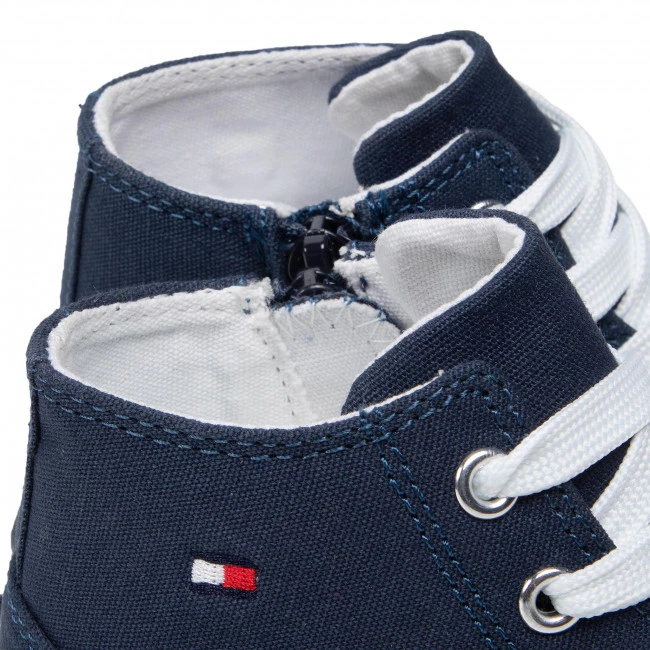 Enfant Baskets TOMMY HILFIGER - High Top Lace-Up Sneaker T3X4-32209-0890 M Blue 800 Bleu Marine 8 Enfant Baskets TOMMY HILFIGER - High Top Lace-Up Sneaker T3X4-32209-0890 M Blue 800 Bleu Marine – Image 6