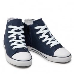 Enfant Sneakers Tommy Hilfiger - Higt Top Lace-Up Sneaker T3X4-32209-0890 S Blue 800 Bleu Marine -Tommy Hilfiger Soldes 0000209250640 03 st