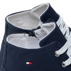 Enfant Sneakers Tommy Hilfiger - Higt Top Lace-Up Sneaker T3X4-32209-0890 S Blue 800 Bleu Marine -Tommy Hilfiger Soldes 0000209250640 05 st