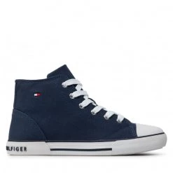 Enfant Sneakers Tommy Hilfiger - Higt Top Lace-Up Sneaker T3X4-32209-0890 S Blue 800 Bleu Marine -Tommy Hilfiger Soldes 0000209250640 06 st