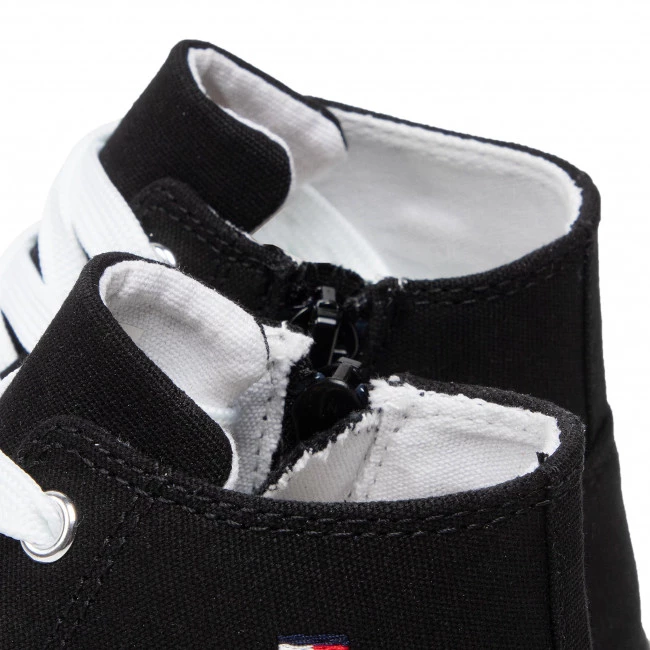 Unisexe Baskets TOMMY HILFIGER - High Top Lace-Up Sneaker T3X4-32209-0890 M Black 999 Noir 8 Unisexe Baskets TOMMY HILFIGER - High Top Lace-Up Sneaker T3X4-32209-0890 M Black 999 Noir – Image 6
