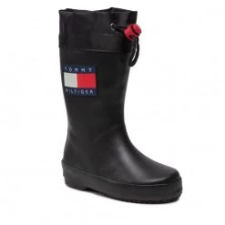 Enfant Bottes De Pluie Tommy Hilfiger - Rain Boot T3X6-30766-0047 M Black 999 Noir