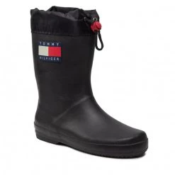 Enfant Bottes De Pluie TOMMY HILFIGER - Rain Boot T3X6-30766-0047 S Black 999 Noir