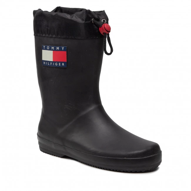 Enfant Bottes De Pluie TOMMY HILFIGER - Rain Boot T3X6-30766-0047 S Black 999 Noir 3 Enfant Bottes De Pluie TOMMY HILFIGER - Rain Boot T3X6-30766-0047 S Black 999 Noir