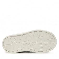 Enfant Sneakers TOMMY HILFIGER - Low Cut Lace-Up Velcro Sneaker T1A4-32127-1358 S White/Silver X025 Blanc 11 Enfant Sneakers TOMMY HILFIGER - Low Cut Lace-Up Velcro Sneaker T1A4-32127-1358 S White/Silver X025 Blanc -Tommy Hilfiger Soldes 0000209680560 08 mk