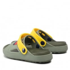 Enfant Sandales Tommy Hilfiger - Comfy Sandal Military T1B2-32262-0083 S Green/Yellow X997 Vert -Tommy Hilfiger Soldes 0000209680782 03 plj