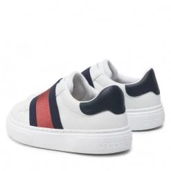 Enfant Sneakers Tommy Hilfiger - Low Cut Sneaker T3A4-32154-1383 M White/Blue/Red Blanc -Tommy Hilfiger Soldes 0000209681598 02 mg kopia