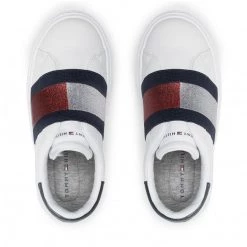 Enfant Sneakers Tommy Hilfiger - Low Cut Sneaker T3A4-32154-1383 M White/Blue/Red Blanc -Tommy Hilfiger Soldes 0000209681598 06 mg kopia