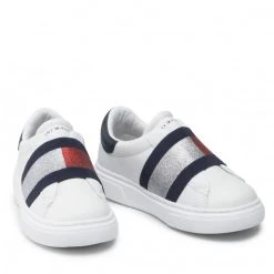 Enfant Sneakers Tommy Hilfiger - Low Cut Sneaker T3A4-32154-1383 M White/Blue/Red Blanc -Tommy Hilfiger Soldes 0000209681598 08 mg kopia