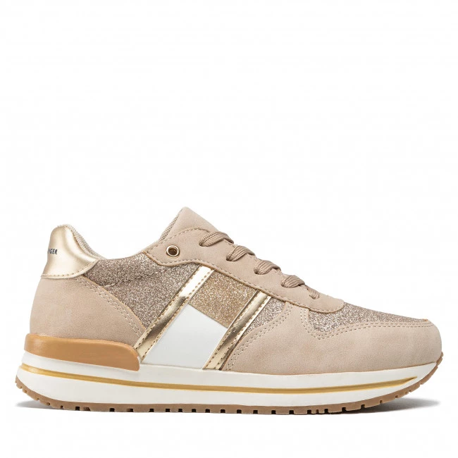 Enfant Sneakers TOMMY HILFIGER - Low Cut Lace Up Sneaker T3A4-32161-1361 M Beige 500 Beige 4 Enfant Sneakers TOMMY HILFIGER - Low Cut Lace Up Sneaker T3A4-32161-1361 M Beige 500 Beige – Image 2