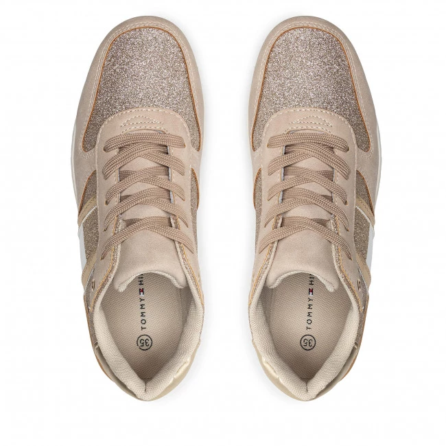 Enfant Sneakers TOMMY HILFIGER - Low Cut Lace Up Sneaker T3A4-32161-1361 M Beige 500 Beige 8 Enfant Sneakers TOMMY HILFIGER - Low Cut Lace Up Sneaker T3A4-32161-1361 M Beige 500 Beige – Image 6