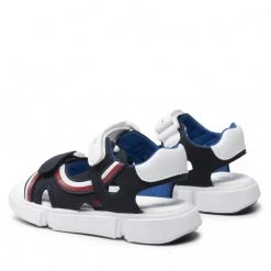 Enfant Sandales Tommy Hilfiger - Velcro Sandal T3B2-32260-1269 M Blue/White X007 Bleu Marine 10 Enfant Sandales Tommy Hilfiger - Velcro Sandal T3B2-32260-1269 M Blue/White X007 Bleu Marine -Tommy Hilfiger Soldes 0000209682236 02 pa