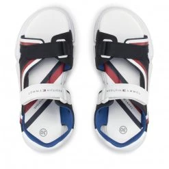 Enfant Sandales Tommy Hilfiger - Velcro Sandal T3B2-32260-1269 M Blue/White X007 Bleu Marine 13 Enfant Sandales Tommy Hilfiger - Velcro Sandal T3B2-32260-1269 M Blue/White X007 Bleu Marine -Tommy Hilfiger Soldes 0000209682236 05 pa