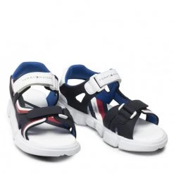 Enfant Sandales Tommy Hilfiger - Velcro Sandal T3B2-32260-1269 M Blue/White X007 Bleu Marine 12 Enfant Sandales Tommy Hilfiger - Velcro Sandal T3B2-32260-1269 M Blue/White X007 Bleu Marine -Tommy Hilfiger Soldes 0000209682236 08 pa