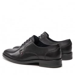 Homme Chaussures Basses Tommy Hilfiger - Embossed Hilfiger Leather Shoe FM0FM03952 Black BDS Noir -Tommy Hilfiger Soldes 0000209896909 02 mf