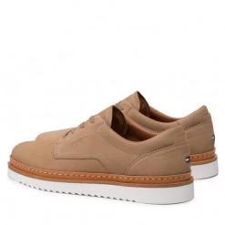 Homme Chaussures Basses Tommy Hilfiger - Cleated Unlined Casual Nbk Shoe FM0FM04043 Classic Khaki RBL Marron -Tommy Hilfiger Soldes 0000209900743 02 ks 1