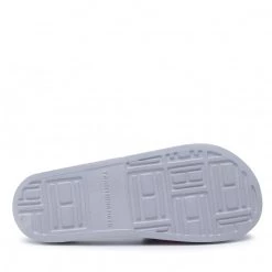 Homme Mules / Sandales De Bain Tommy Hilfiger - Rubber Th Flag Pool Slide FM0FM04263 Grey Whisper PQU Blanc, Multicolore -Tommy Hilfiger Soldes 0000209901030 05 mg kopia