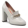Femme Chaussures Basses TOMMY HILFIGER - Th Chain High Heel Loafer Pump FW0FW06545 White Dove AF2 Gris -Tommy Hilfiger Soldes 0000209901153 01 pl