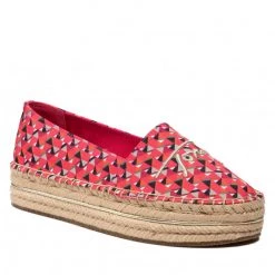 Femme Espadrilles TOMMY HILFIGER - Th Geo Print Espadrille FW0FW06354 Island Geo Pink 0JX Multicolore, Rose
