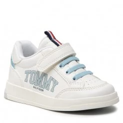 Enfant Sneakers Tommy Hilfiger - Low Cut Lace-Up T1A4-32140-1384X356 M White/Light Blue Blanc