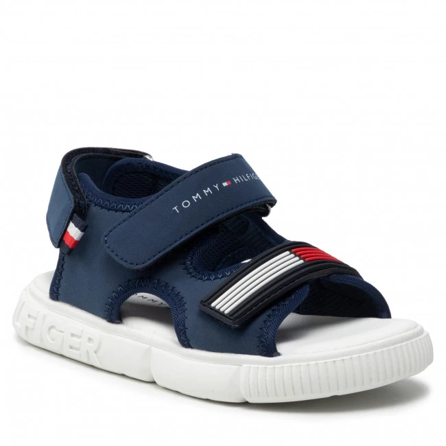 Enfant Sandales TOMMY HILFIGER - Velcro Sandal T1B2-32252-1357 S Blue 800 Bleu Marine 3 Enfant Sandales TOMMY HILFIGER - Velcro Sandal T1B2-32252-1357 S Blue 800 Bleu Marine