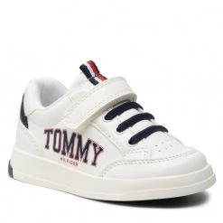 Enfant Sneakers Tommy Hilfiger - Low Cut Lace-Up T1B4-32218-1384 M White/Blue X336 Blanc