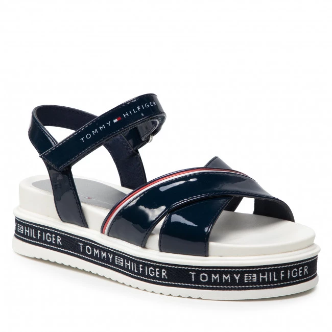 Enfant Sandales TOMMY HILFIGER - Platform Velcro Sandal T3A2-32178-0774 M Blue 800 Bleu Marine 3 Enfant Sandales TOMMY HILFIGER - Platform Velcro Sandal T3A2-32178-0774 M Blue 800 Bleu Marine