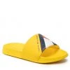 Enfant Mules / Sandales De Bain Tommy Hilfiger - Flag Print Pool Slide T3B0-32273-1172 S Yellow 200 Jaune -Tommy Hilfiger Soldes 01 0000209682069 fp