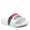 Enfant Mules / Sandales De Bain Tommy Hilfiger - Varsity Print Pool Slide T3B0-32274-1172 M White 100 Blanc -Tommy Hilfiger Soldes 01 0000209682113 plj