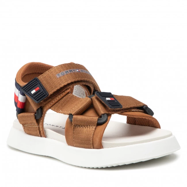 Enfant Sandales TOMMY HILFIGER - Velcro Sandal T3B2-32256-0208 M Tabacco 520 Marron 3 Enfant Sandales TOMMY HILFIGER - Velcro Sandal T3B2-32256-0208 M Tabacco 520 Marron