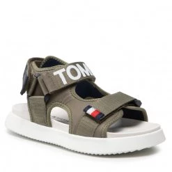 Enfant Sandales Tommy Hilfiger - Velcro Sandal T3B2-32257-0208 S Military Green 414 Vert