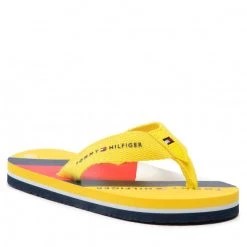Enfant Tongs Tommy Hilfiger - Flag Print Flip Flop T3B8-32267-0058 M Yellow 200 Jaune